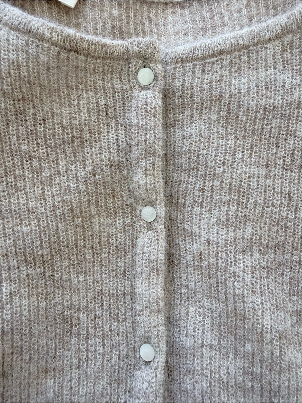 Sezane Gaspard Cardigan in Light Beige - Picture 3 of 9